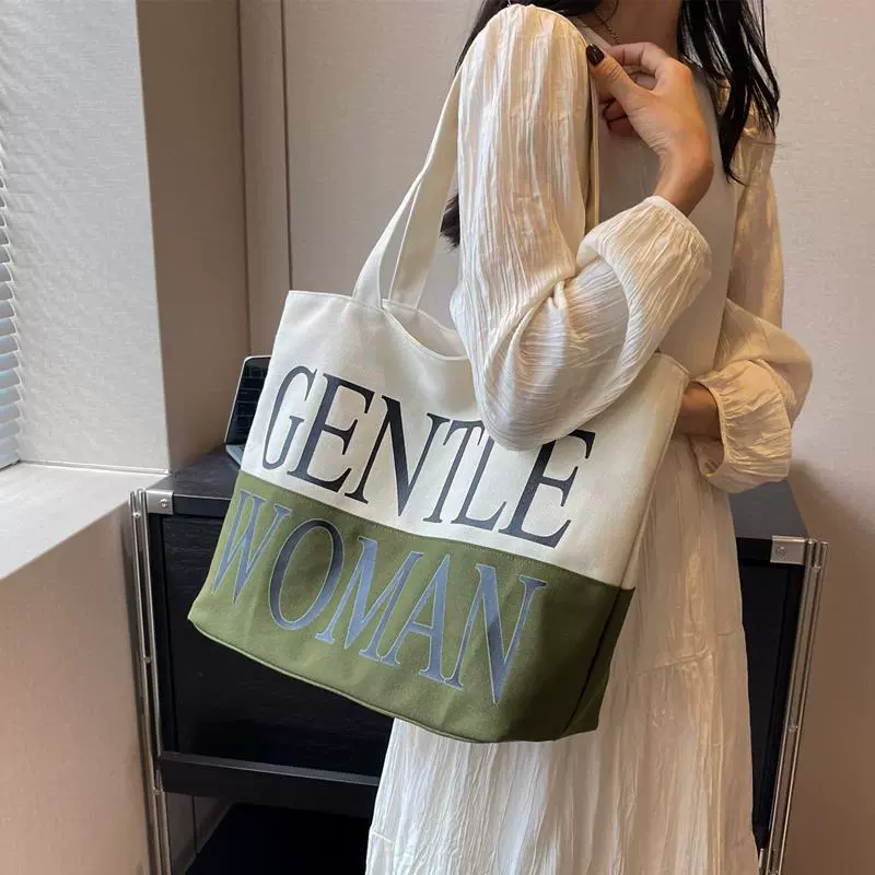 Емкий японский шоппинг-тай Bag для отдыха, универсальная льняная сумка для мамы и ребенка, сумка через плечо