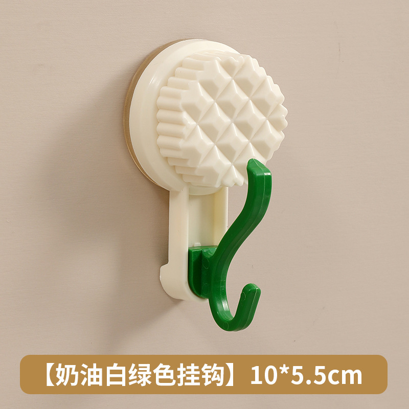 吸盘挂钩旋转真空免打孔无痕多巴胺奶油风客厅厨房卫生间门厅收纳|undefined