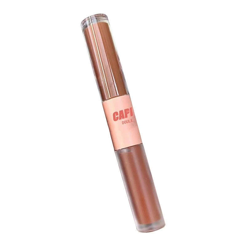 Double-sided lip gloss, glass lipstick, translucent shading, mirror effect, plump lips effect