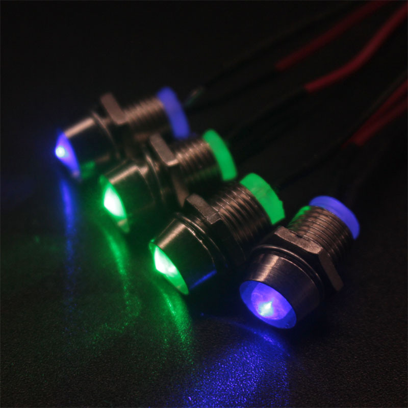 4 car lights-blue-green (5MM)
