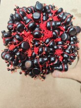 琉璃黑曜石葫芦挂饰中国结红结装饰品企业商务礼品积分换购赠品