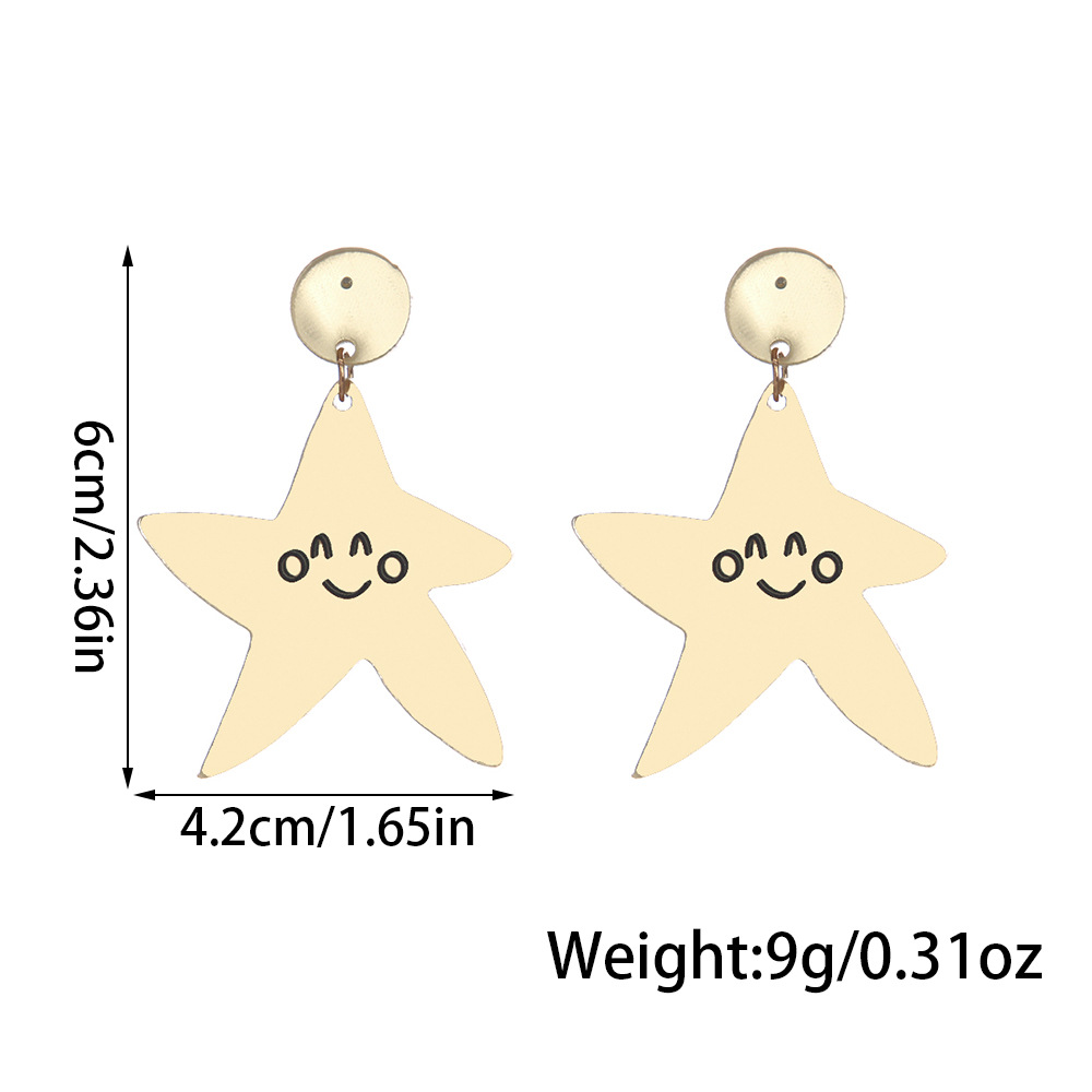 Drop Earrings Classification 1 Pair Cute IG Style Sun Star Moon Arylic Drop Earrings