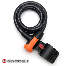 厂家直供山地车锁自行车圈锁钢缆锁便携式电瓶车摩托车防盗锁批发