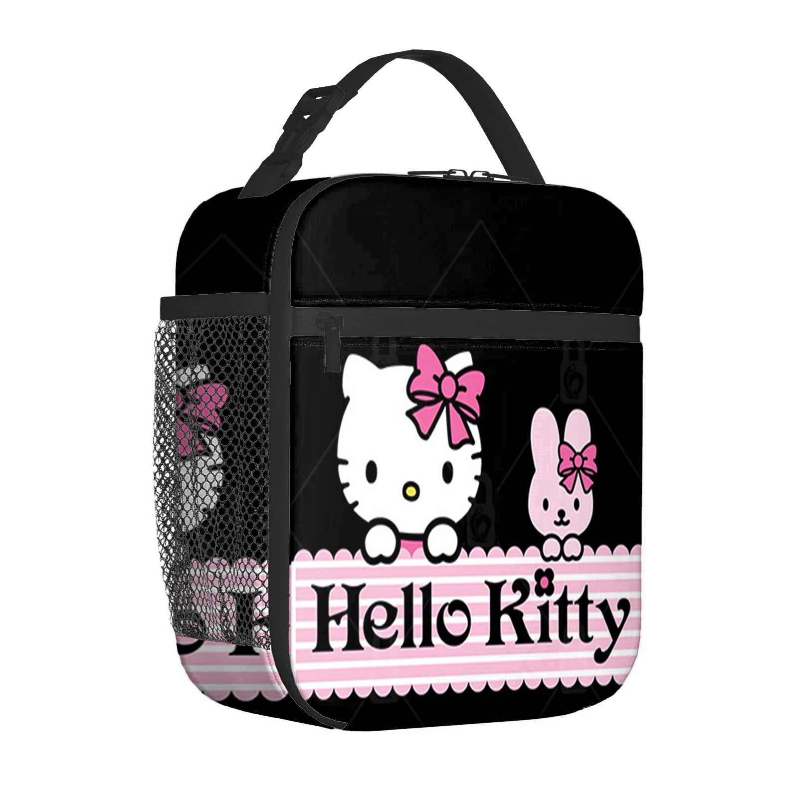 HelloKitty Cartoon Lunch Bag Children's Full Printing 3D Digital Insulation Bag Portable Outdoor Lunch Bag