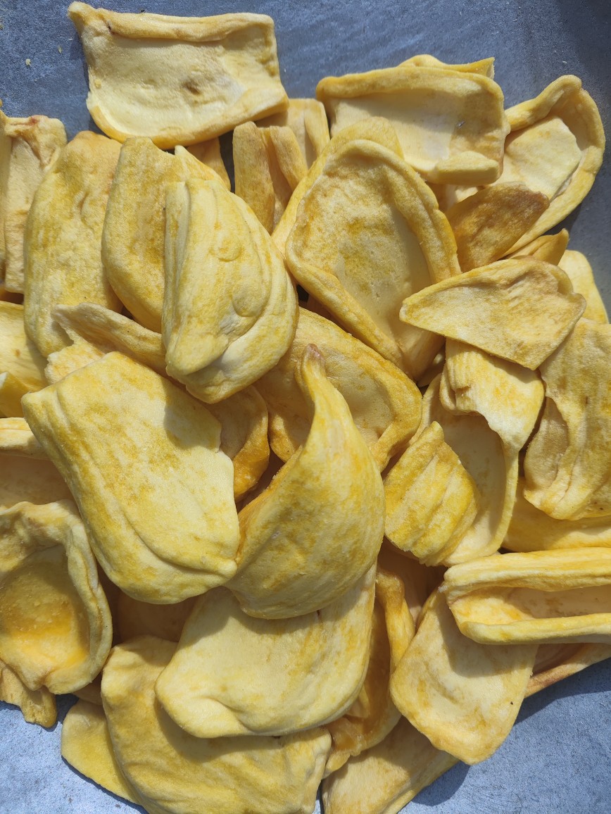 Freeze-Dried Jackfruit Chips (Artocarpus heterophyllus) — Ready-to-Eat Fruit Snack, 500g overview
