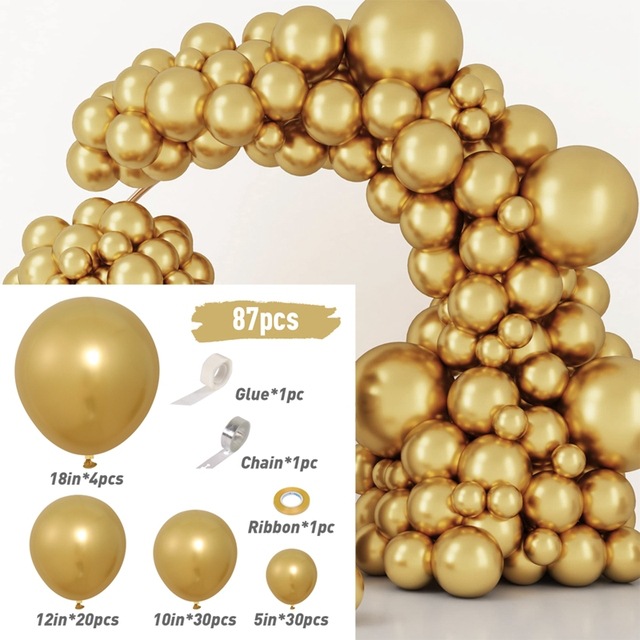 White-Gold-Balloon-Garland-Arc