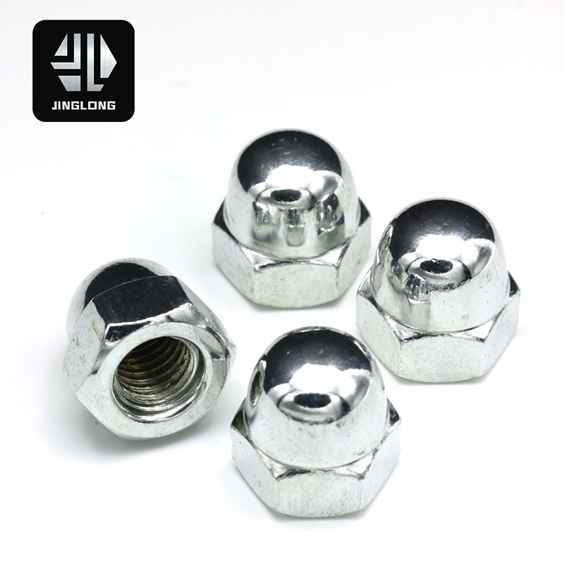 max923盖形盖型螺母镀锌盖帽装饰螺帽圆头整体一体盖母螺丝防脱