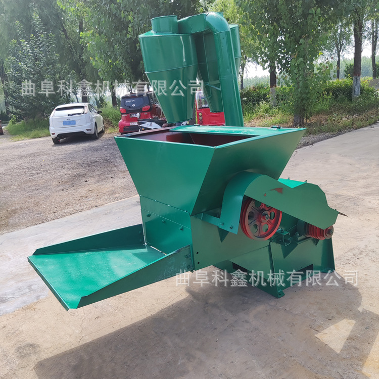 多功能秸秆粉碎机科鑫自动进料花生秧打草机流动性打糠机出料均匀