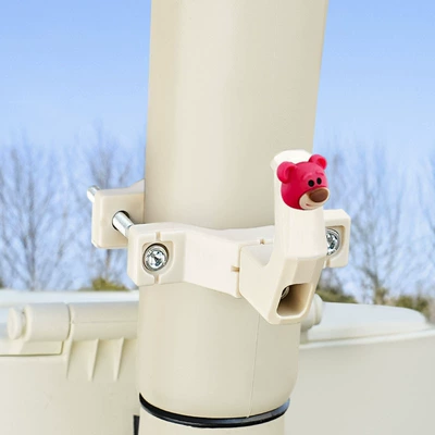 Front Hook Suitable for Aima: Other Electric Vehicle Accessories - beige-carved-claw-single-hook-strawberry-bear-with-tools