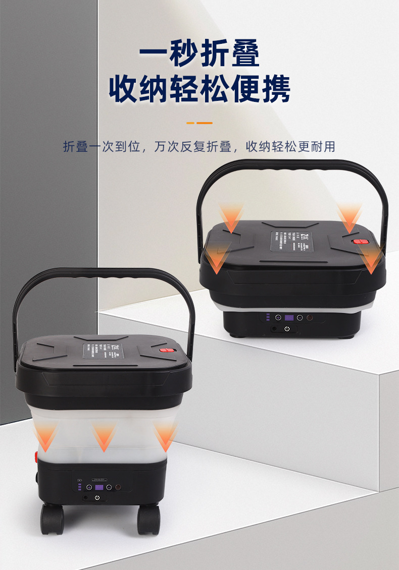 Household High-Pressure Car Washing Machine, Multi-Functional, Easy-To-Store Cleaning Machine, Foldable High-Power Car Washing Tool, Manufacturer Wholesale