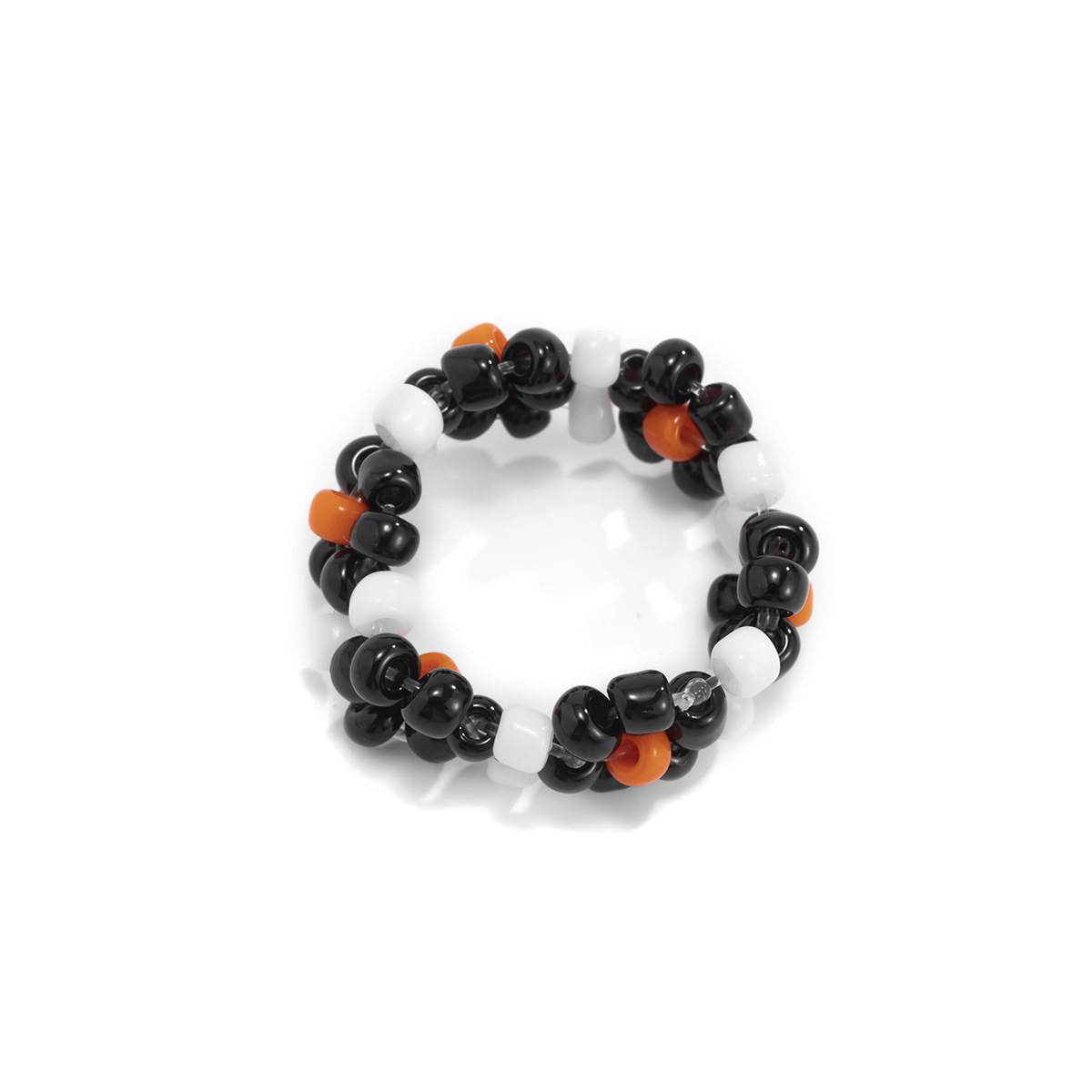 Nihaojewelry Wholesale Jewelry Simple Colorful Daisy Woven Beads Ring display picture 4