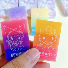 Sanrio Eraser Blind Box: Kuromi Jelly-Shaped Gradient-Effect Erasers—Stylish Design, Perfect for Students to Correct Mistakes with Minimal Shavings