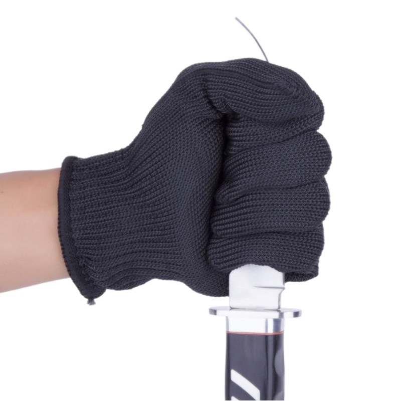 Guantes resistentes a cortes con alambre de acero, nivel 5, 5A, 7, resistentes a cortes y al desgaste, para carnicería, seguridad, aplicaciones del orden público, guantes de protección para exteriores.
