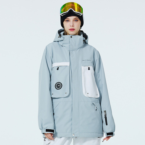 Women's and Men's Skiwear Winter Outdoor Windproof and Warm Thick Single and Double Snowboard Ski Jacket New Arrival