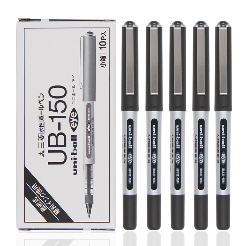 Japan's Mitsubishi Uniball Signature Pen Ub-150 Straight Liquid Water Pen Water-Based Pen Ub150 Gel Pen Boxed Japan's Mitsubishi Uniball Signature Pen Ub-150 Straight Liquid Water Pen Water-Based Pen Ub150 Gel Pen Boxed