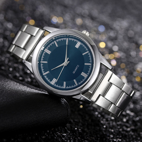 Foreign Trade Wish Manufacturer Wholesale Watch Steel Band Men's Watch Hip-Hop Men's Quartz Watch Business Watches