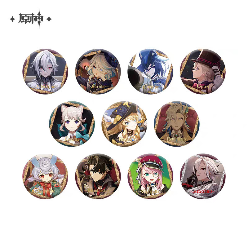 正版原神代买致终幕的欢宴系列芙宁娜仆人盲盒徽章|undefined