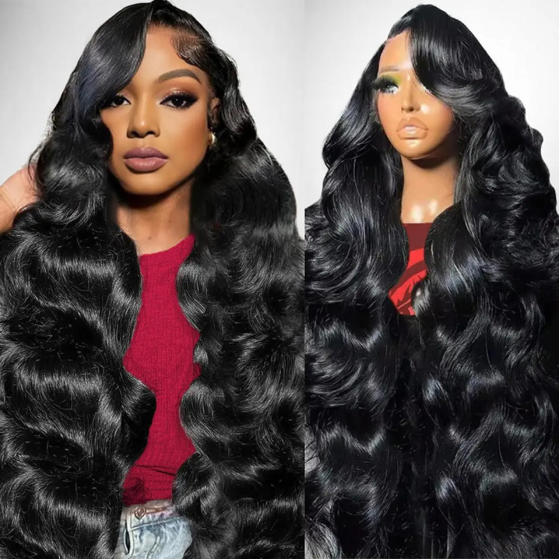 Xuchang Wig Factory Lace European and American Wig 180% 13X6 Body Wave Hair Human Hair Wig Headgear