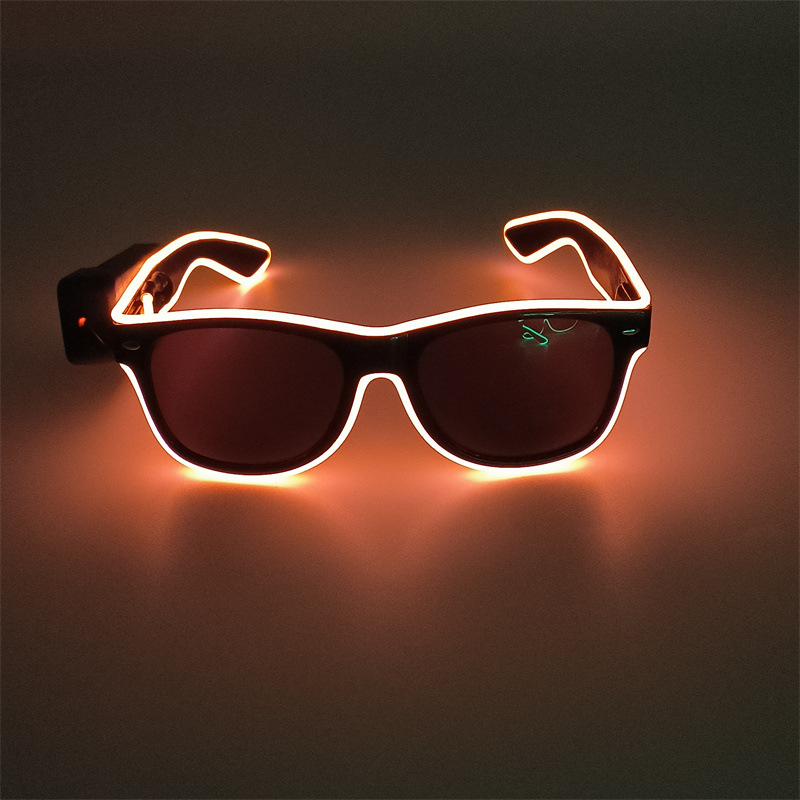 Inalámbrico luminoso arroz clavos gafas de baile de maquillaje espectáculo de bar bungee rescate club nocturno ligero y fresco tendencia de luz nocturna