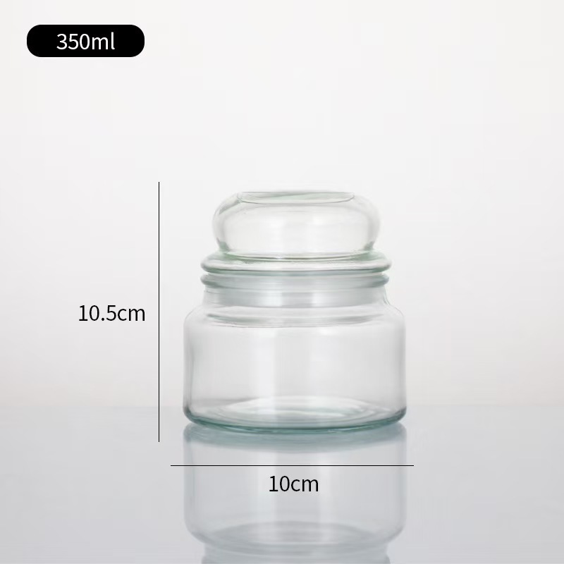 Inventario DIY botella de champán de vidrio botella de hongos Yangji taza de soja vela contenedor de vela vacía botella de vela con tapa