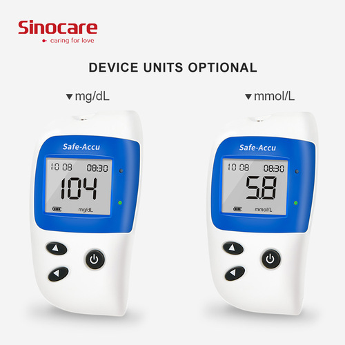Sinocare accu2 household fully automatic code-free blood glucose meter foreign trade export meter English blood analysis