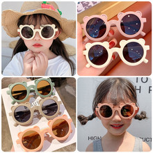 兒童眼鏡2023新款墨鏡女童小孩防紫外線太陽鏡男童女孩寶寶潮時尚