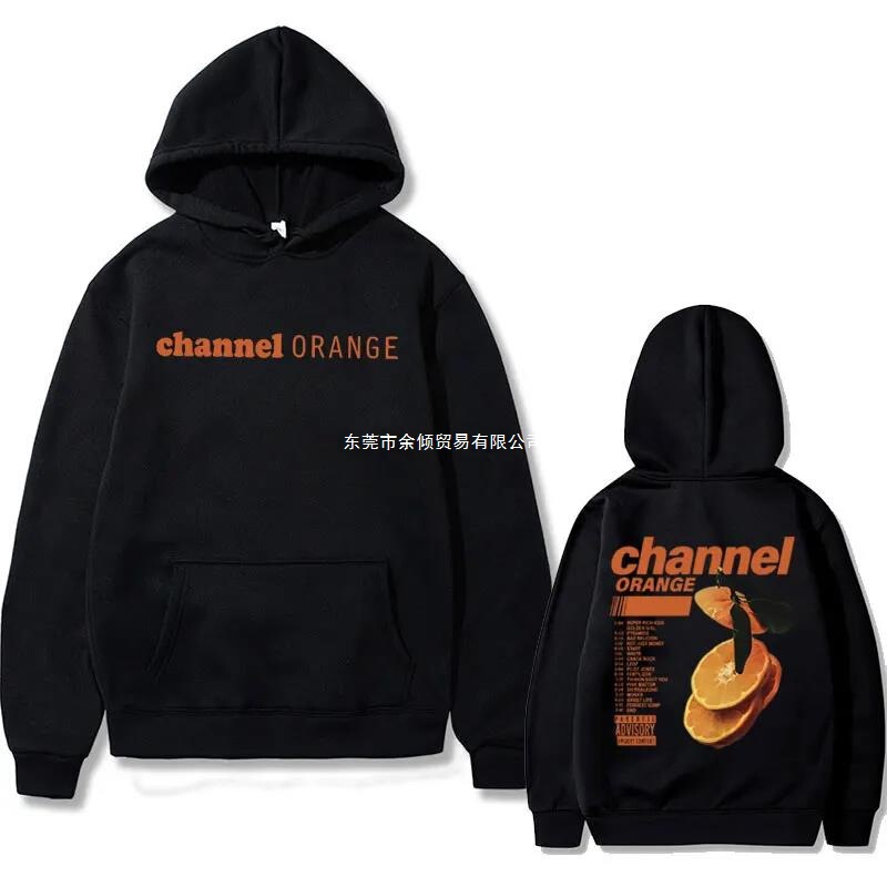 Rapper Frank Channel Orange Pattern Sweatshirt Ocean Casual Sports Shirt Gold Hip-Hop Retro Trend