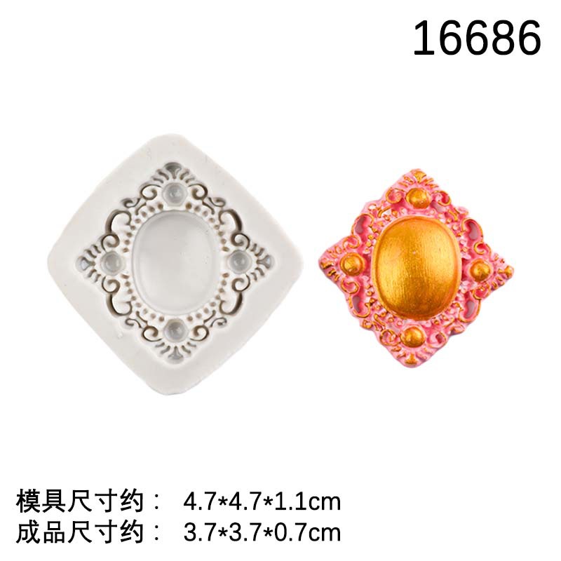 Nueva joya de amor, piedra preciosa, diamante, molde de silicona, accesorios de decoración de epoxi, molde de herramienta de horneado de fondant de chocolate