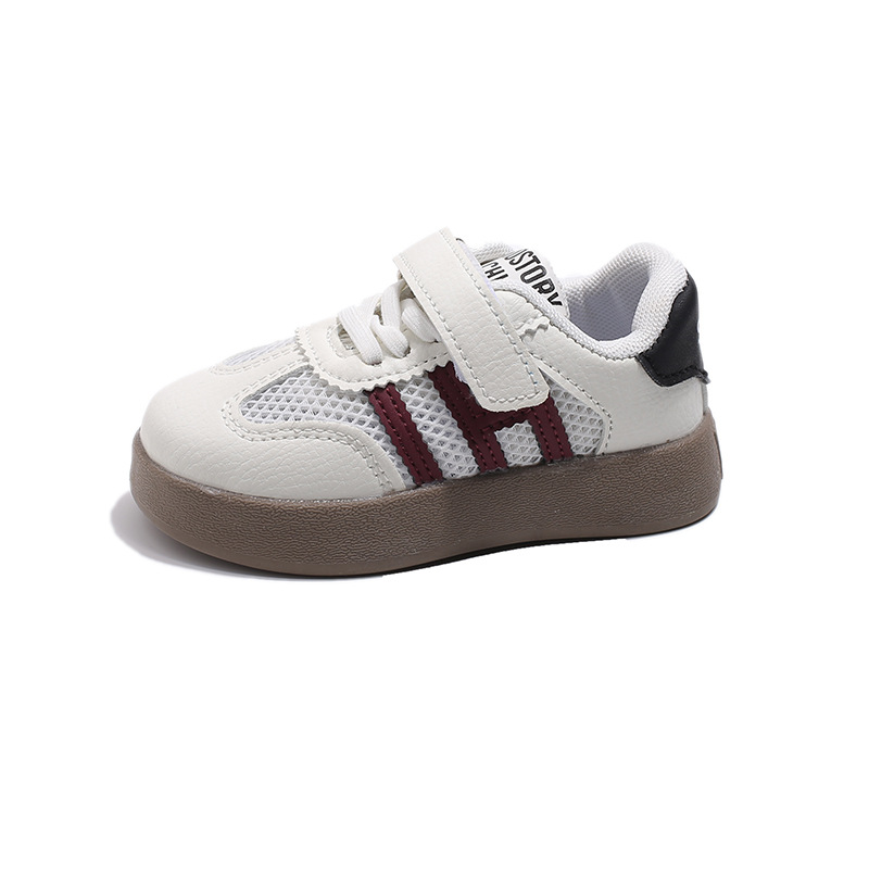 Zapatillas Deportivas para Niños, Primavera-Verano 2025, Transpirables, de Malla, Huecas, Retro, Versátiles, Blancas, para Niños y Niñas, al por Mayor