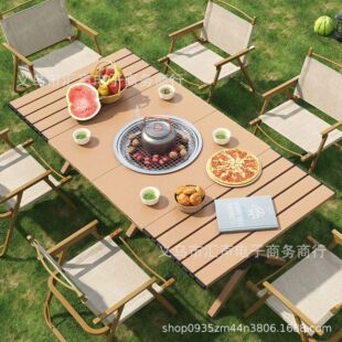 Outdoor Barbecue Table Oven Portable Folding Camping Table Home Camping Barbecue Stall Commercial 2025 New Furnace
