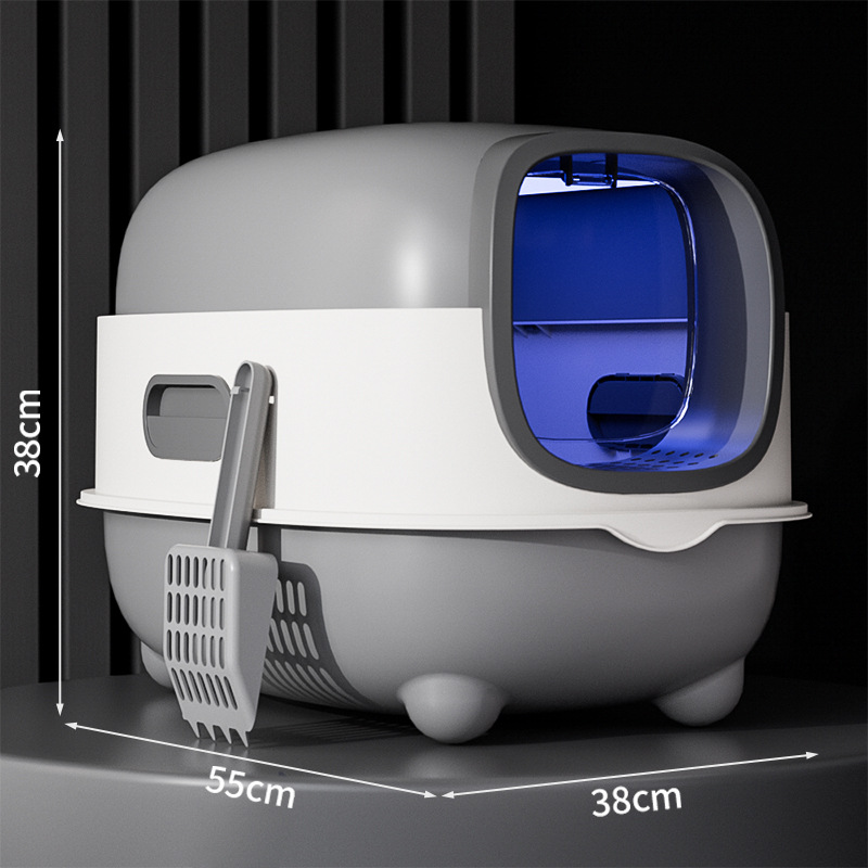 Inodoro para gatos gigante esterilización ultravioleta totalmente cerrada lavabo de arena para gatos lavabo de heces para gatos al por mayor