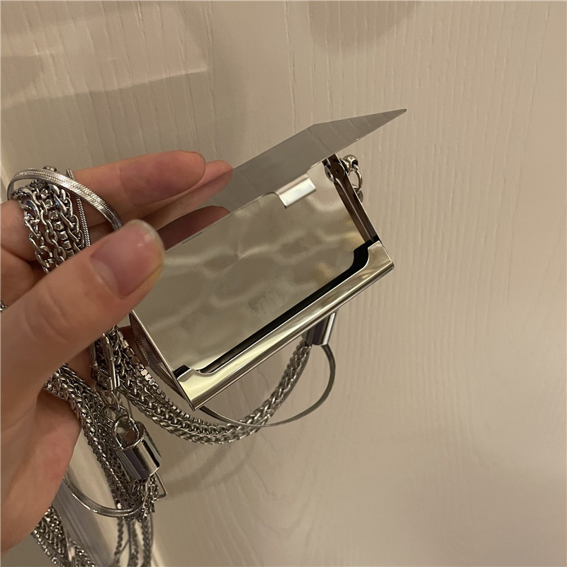 Wholesale Jewelry Multi-layer Crossbody Shoulder Small Square Mirror Body Chain Nihaojewelry display picture 7