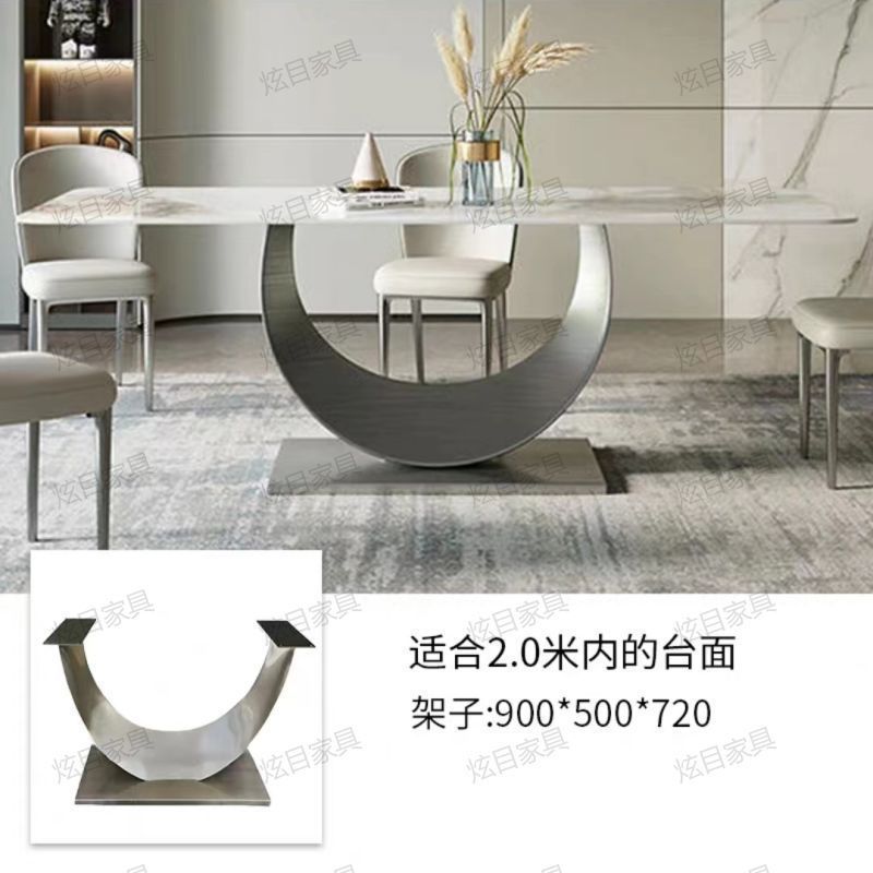 家庭用ステンレステーブル脚スタンド大理石角テーブル脚ベース軽贅沢高級岩板贅沢石テーブル脚|undefined