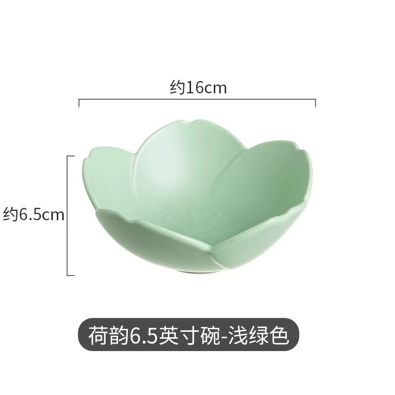 Tazón de postre de flores en línea celebridad estilo ins tazón de helado de alta apariencia creativa cerámica hogar tazón de yogur hogar plato de fruta