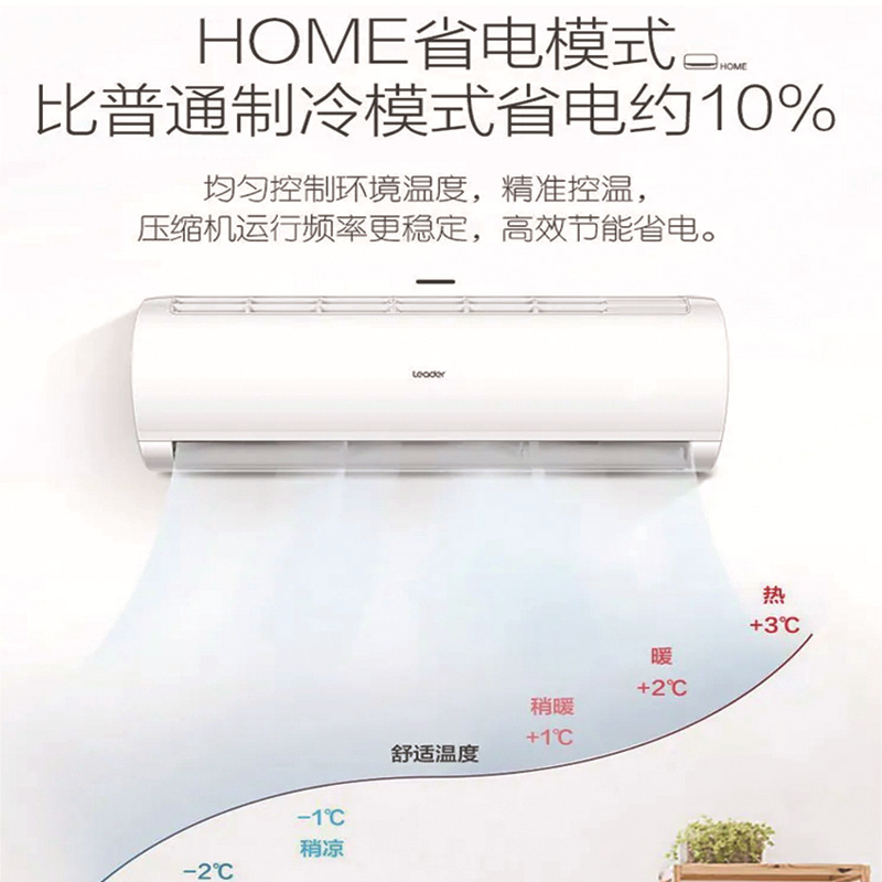 统帅大1P 1.5匹单冷空调挂机家用壁挂式快速制冷卧室空调一键HOME