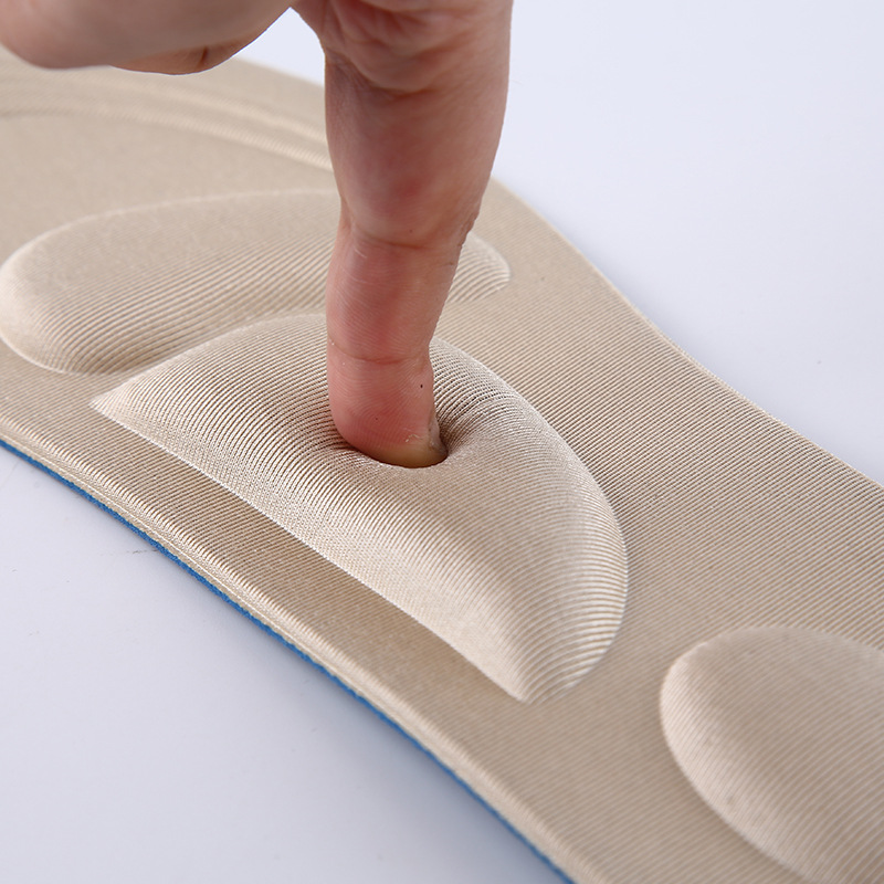 Fábrica fuente de plantillas de masaje esponja absorción de sudor amortiguador plantillas de arco espuma espuma 4D plantillas deportivas