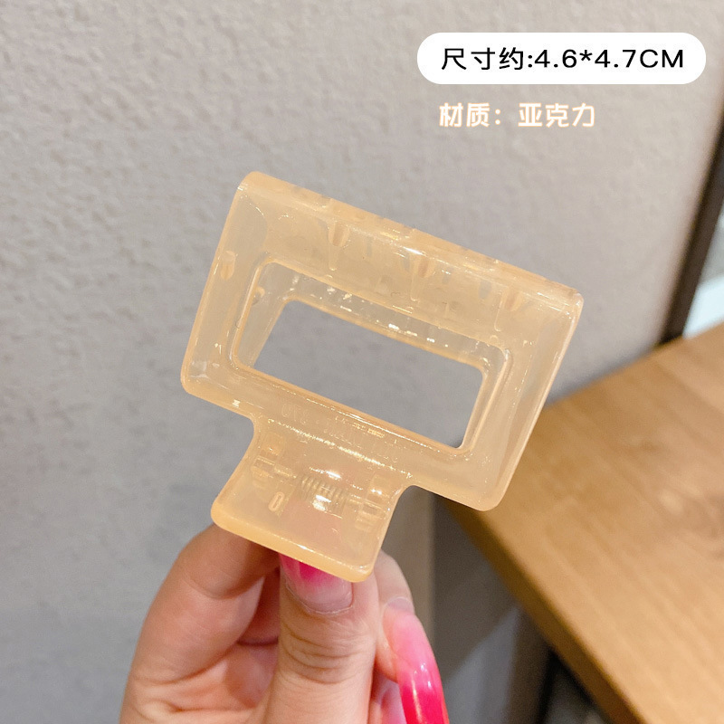 La parte posterior de la cabeza horquilla de perlas grande al por mayor pinza de metal ins pinza de tiburón sensación de alto nivel, simple, horquilla femenina