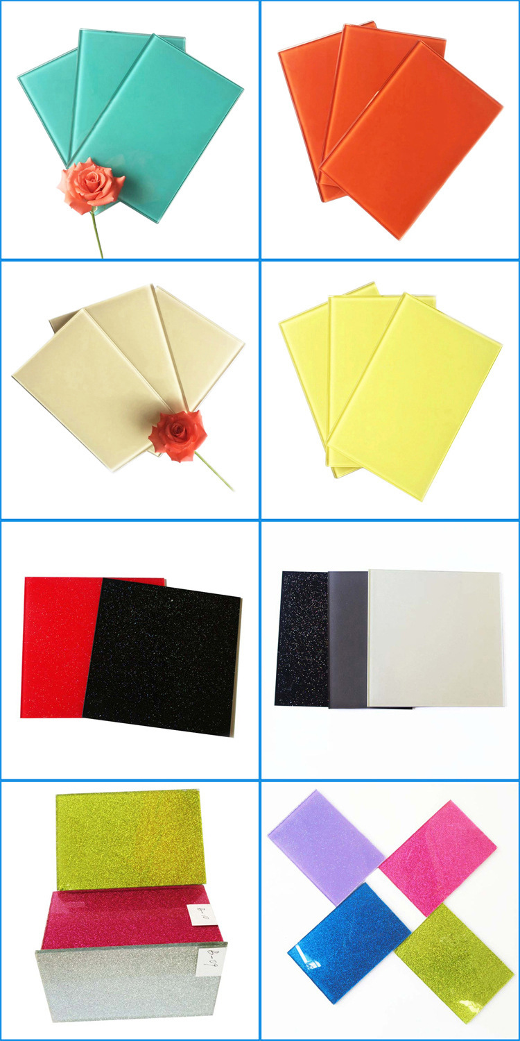 厂家供应白色黑色黄色蓝色烤漆玻璃烤漆钢化玻璃定做 阿里巴巴