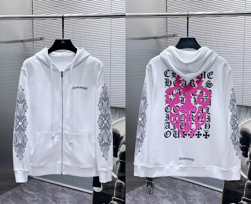 25ss正确版Chrome Hearts 克罗伈十字架连帽卫衣百搭潮流时尚批发|undefined