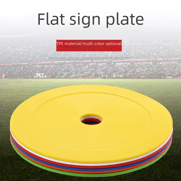 Factory Direct Supply 15cm Flat Sign Disc Soft and Durable Mini Round Mouth Sign Disc Football Training Landmark Mat