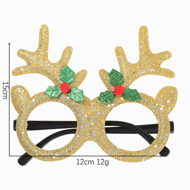Nueva Navidad diadema gafas marco Halloween Día de San Valentín gafas de Santa Claus gafas Fiesta de Navidad