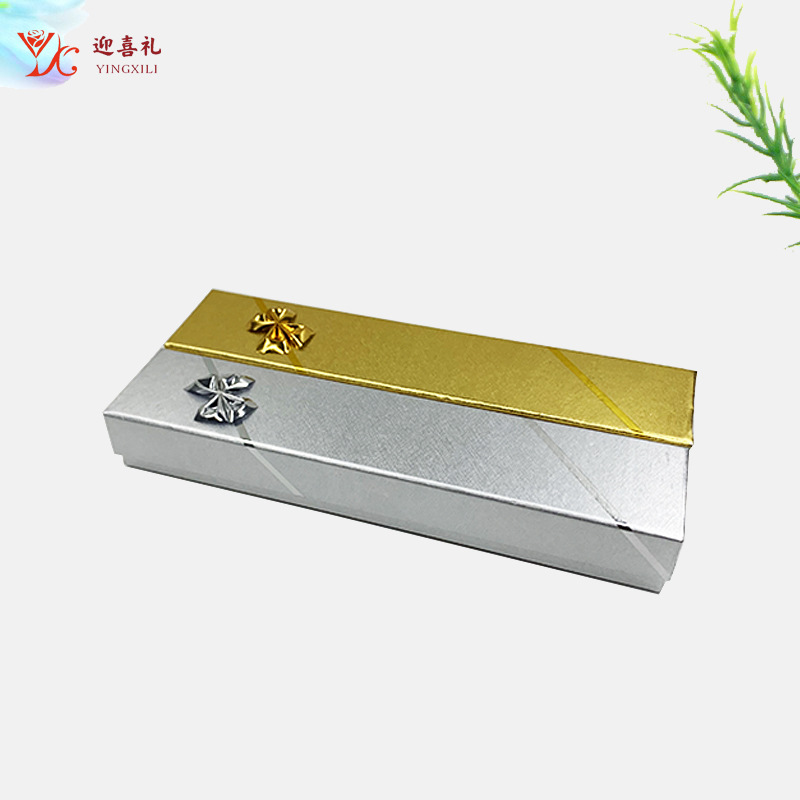 Caja de joyería colgante de papel rectangular de alto nivel sensación de cielo cubierta caja de regalo de cumpleaños caja de almacenamiento de exhibición