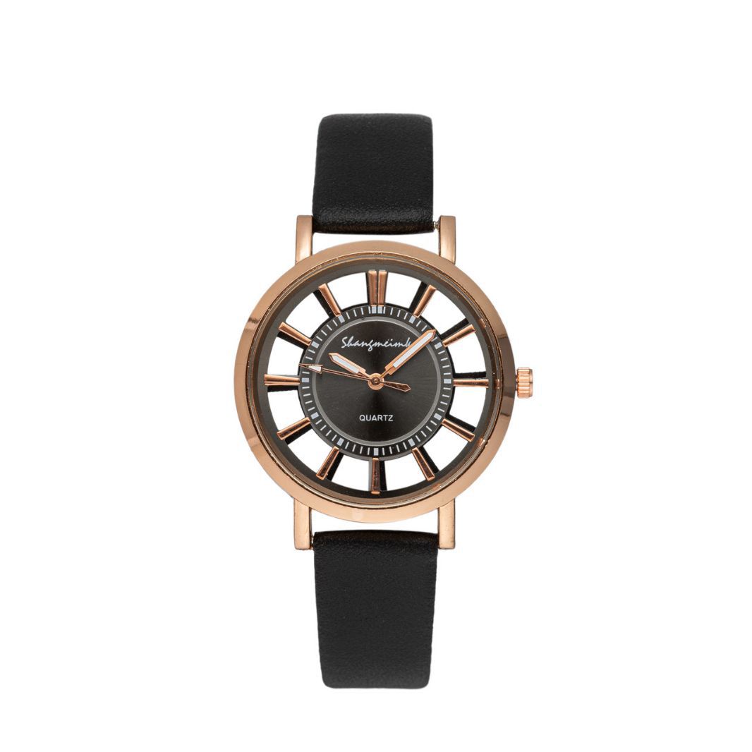 Nuevo reloj creativo de comercio exterior con correa de engranajes hueca 8312 para hombre, reloj de cuarzo moderno para mujer, reloj simple para hombre.