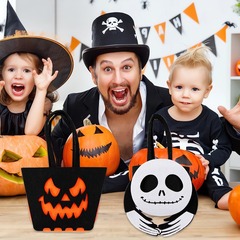 ハロウィン面白い漫画キャンディーバッグハンドバッグ子供の装飾パーティーギフトバッグフェルトハンドバッグキャンディーバッグ