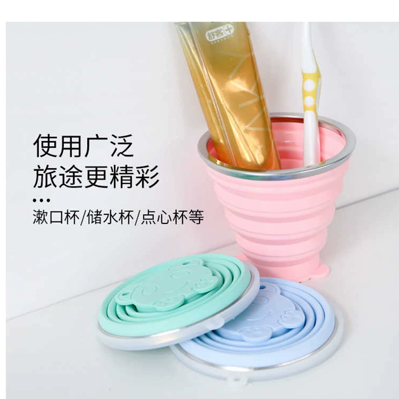 Складная чашка для воды Портативная чашка для полоскания рта телескопическая чашка силиконовая складная чашка для путешествий сжатая чашка для путешествий на открытом воздухе