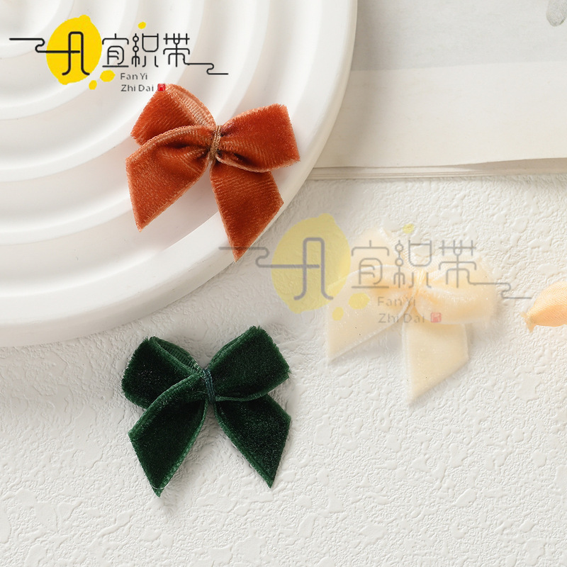 Cross-Border Christmas Velvet Belt Waist Handmade Small Bow Intimates Pajamas Children's Clothing Toys Bow Accessories Cross-Border Christmas Velvet Belt Waist Handmade Small Bow Intimates Pajamas Children's Clothing Toys Bow Accessories