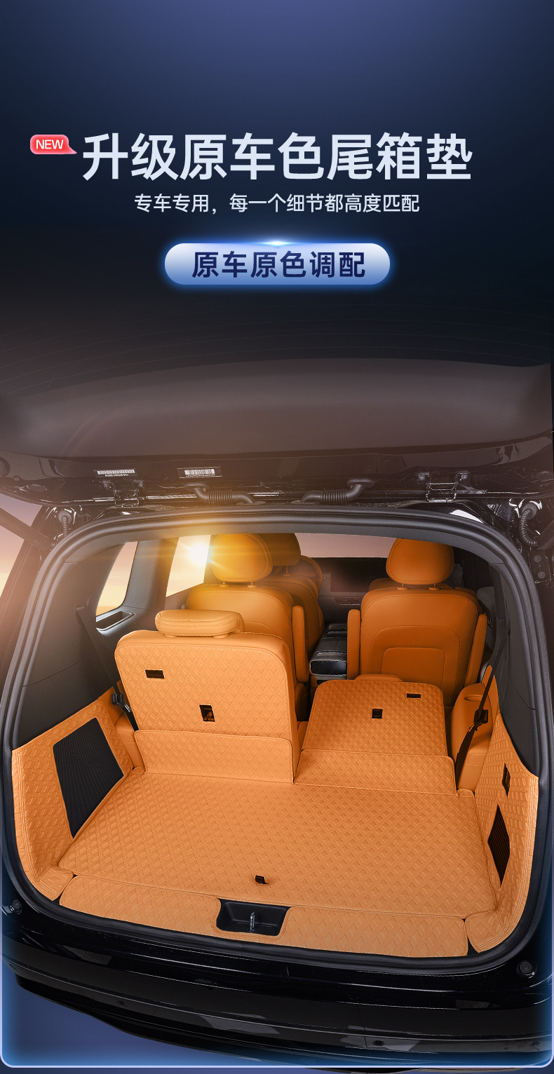 Specially Designed for Zhiji Ls8 Trunk Mat, Full Coverage for 26 Models, Interior Modification Accessories, Trunk Mat
