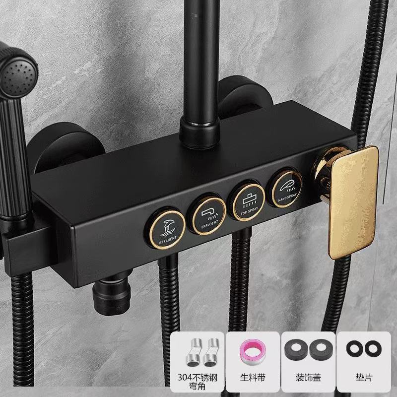 Nuevo interruptor de accesorios de grifo de ducha mezclador de agua caliente y fría baño ducha de lluvia fábrica al por mayor image 9
