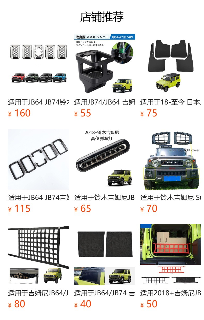 Suitable for New Jimny Jb64 Jb74 Exterior Decorative Parts Modification with Jimny Logo Matte Black Fuel Tank Cover