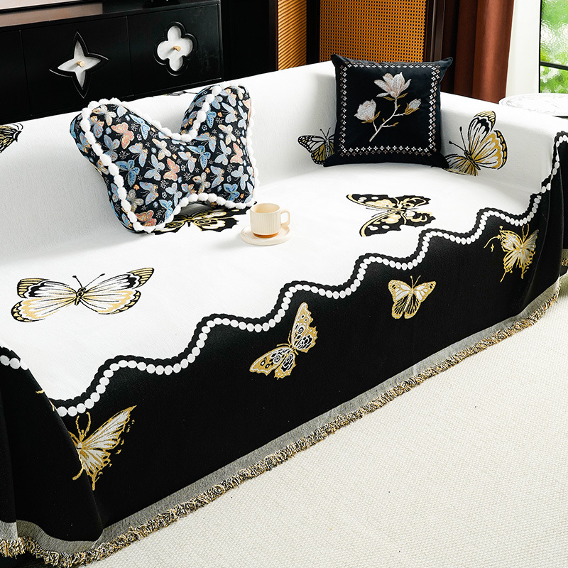 Housse de canapé élastique minimaliste européenne lavable_voghion.com